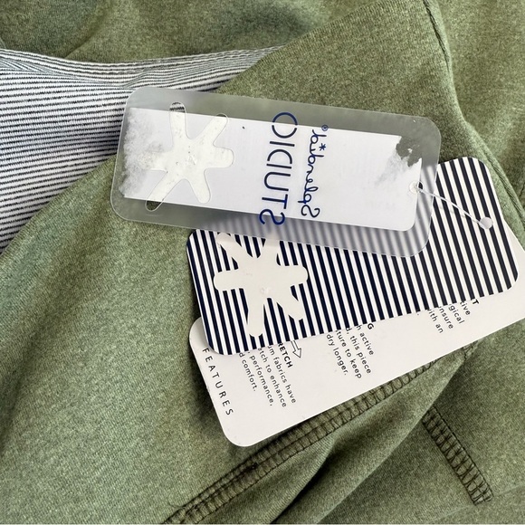 Splendid Studio High Rise Leggings Women XL Sage Green Comfy Running Hiking - Picture 11 of 16